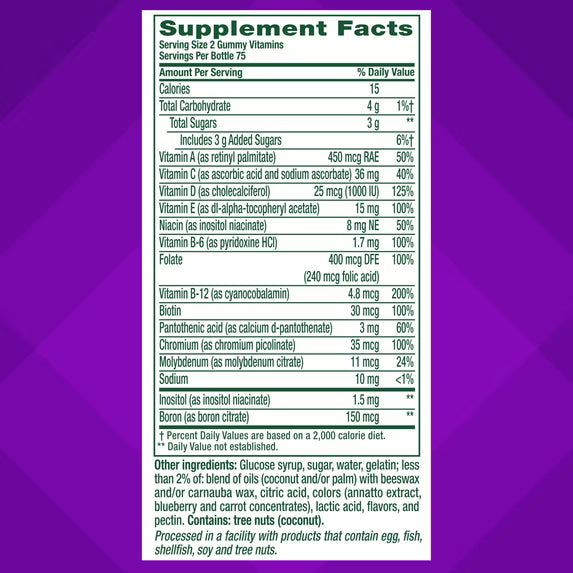 vitafusion MultiVites Gummy Multivitamins for Adults, Berry
