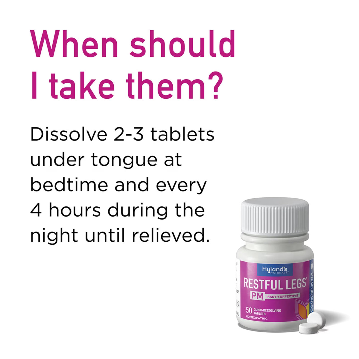 Hyland's  Restful Legs PM Tablets 50 Tablets